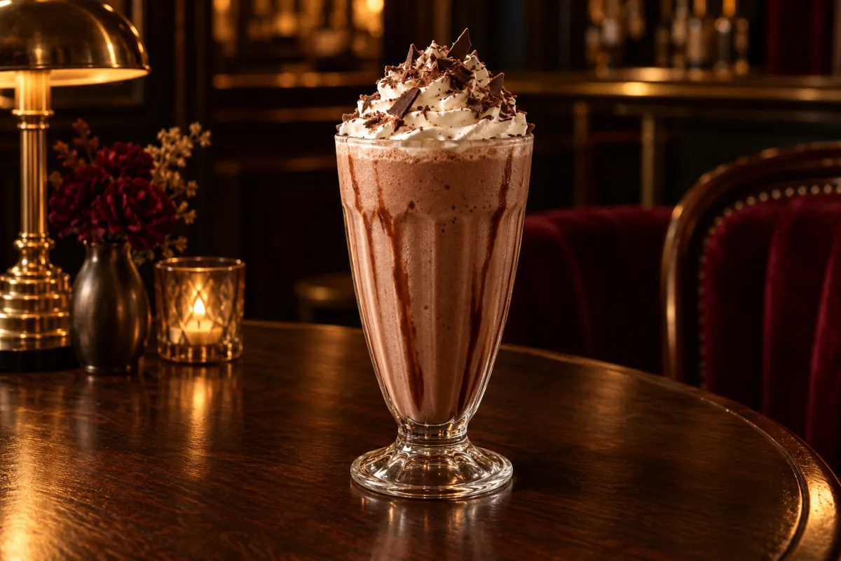 Kremalı çikolatalı milkshake