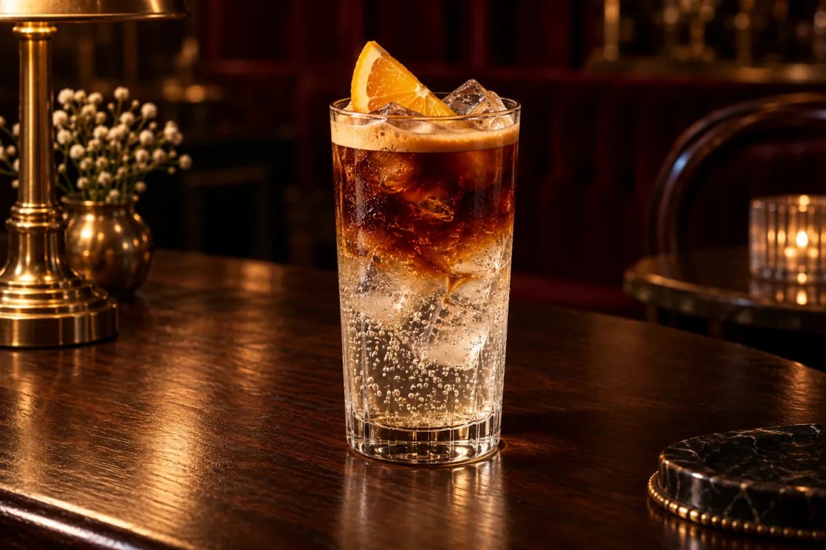 Portakallı espresso tonic