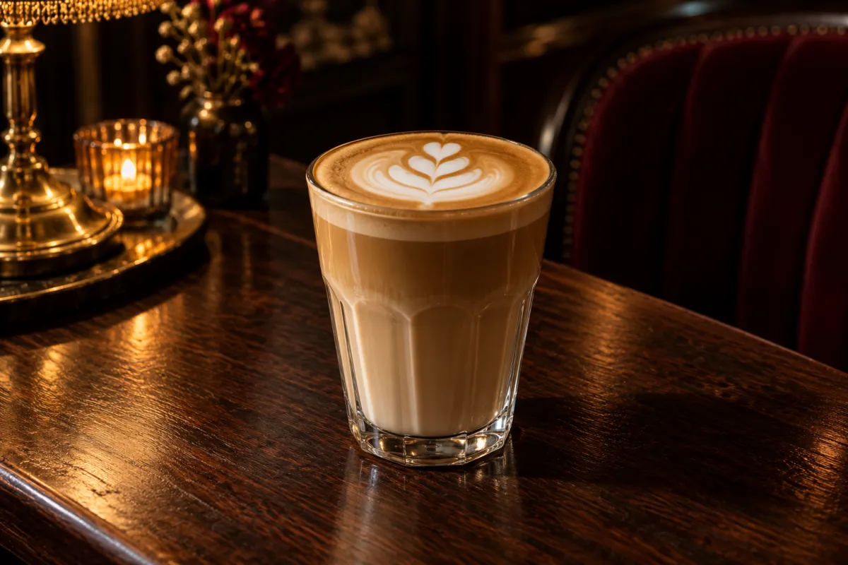 Uzun bardakta latte